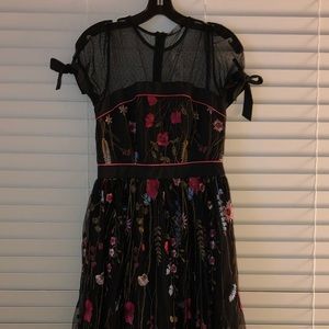 Floor length floral dress